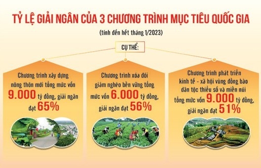 Thúc đẩy giải ngân 3 chương trình mục tiêu quốc gia