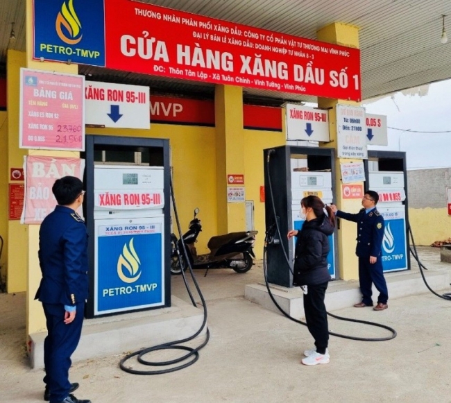 Vĩnh Phúc: Doanh nghiệp tư nhân 8-3 bị xử phạt do vi phạm kinh doanh xăng dầu
