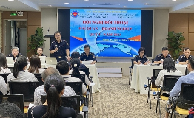 binh duong 100 doanh nghiep tham gia doi thoai ve phap luat hai quan