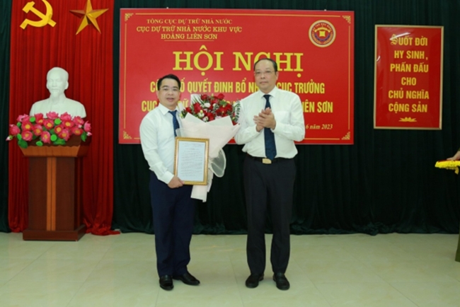 Ông Lê Tiến Dũng được bổ nhiệm Cục trưởng Cục Dự trữ Nhà nước khu vực Hoàng Liên Sơn