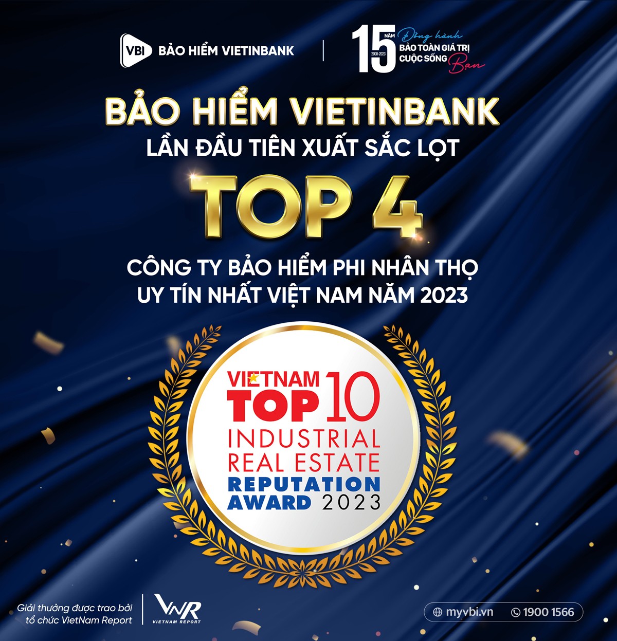 Bảo hiểm VietinBank – VBI doanh thu duy trì tốc độ tăng trưởng ấn tượng trong bối cảnh thị trường khó khăn