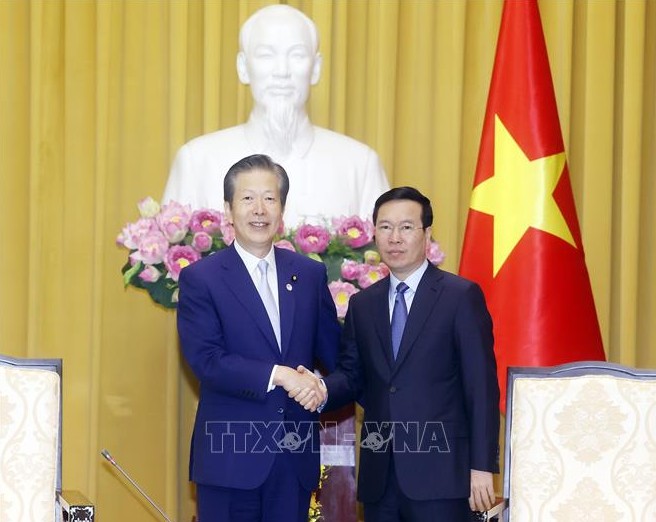 Chủ tịch nước tiếp Đoàn đại biểu Đảng Công Minh Nhật Bản