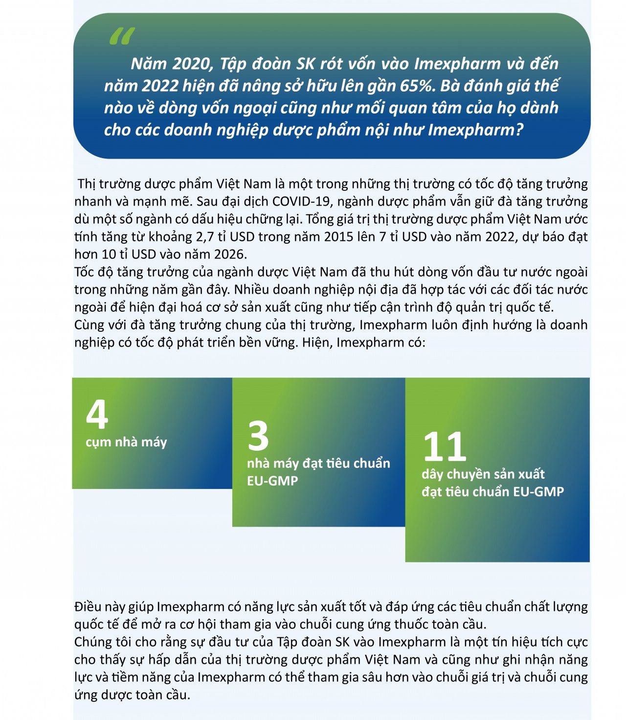 Bí quyết của chúng tôi chỉ là con người và chất lượng