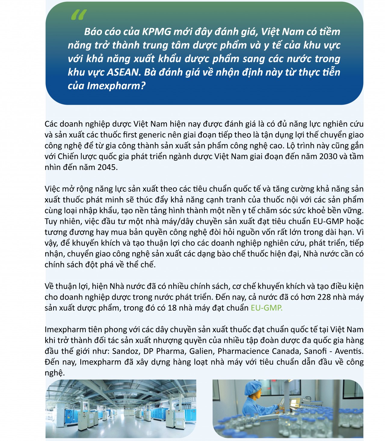 Bí quyết của chúng tôi chỉ là con người và chất lượng