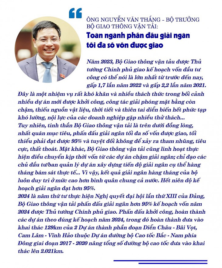 Đầu tư công sẽ tiếp tục là động lực tăng trưởng kinh tế năm 2024