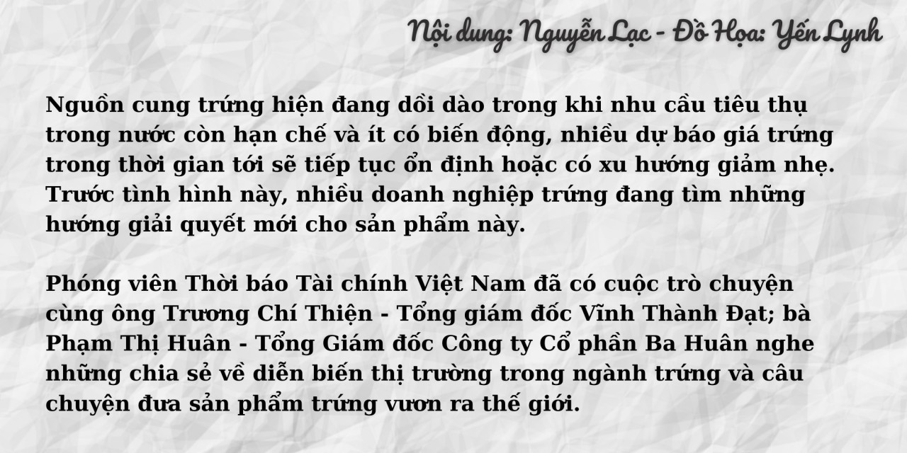Lối đi nào cho ngành trứng gia cầm trong xu thế mới