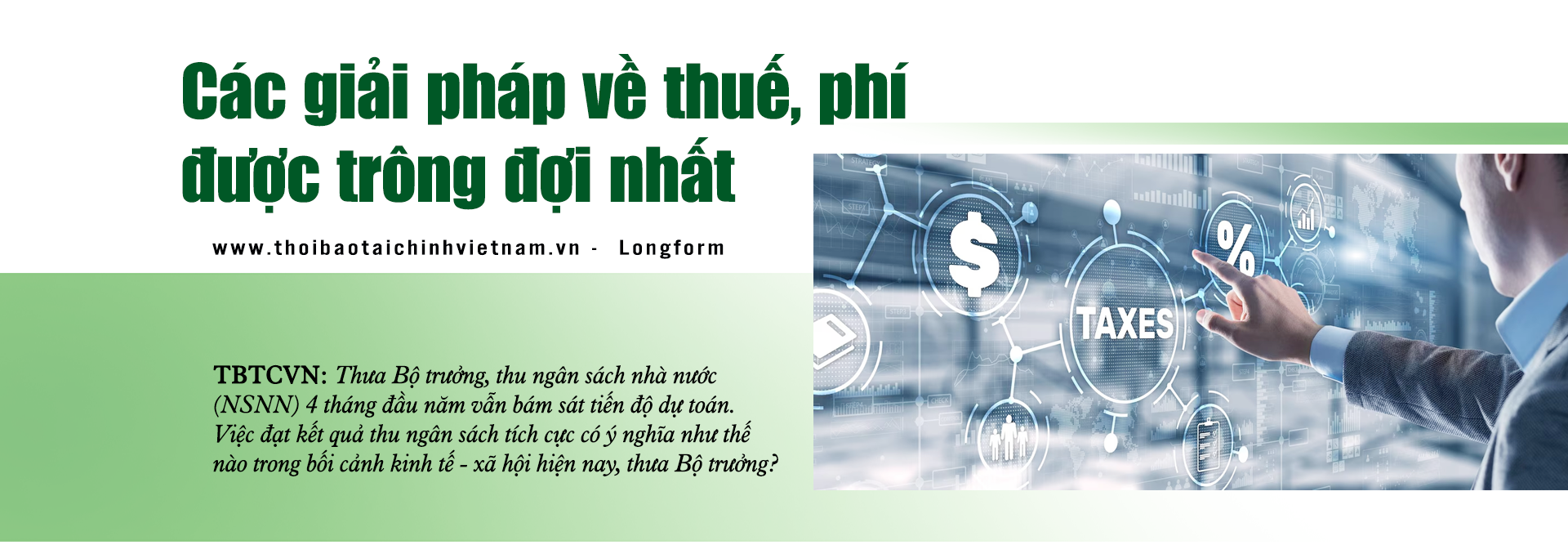 Bộ trưởng Bộ Tài chính Hồ Đức Phớc: Ngành Tài chính khẳng định vai trò rường cột của nền kinh tế