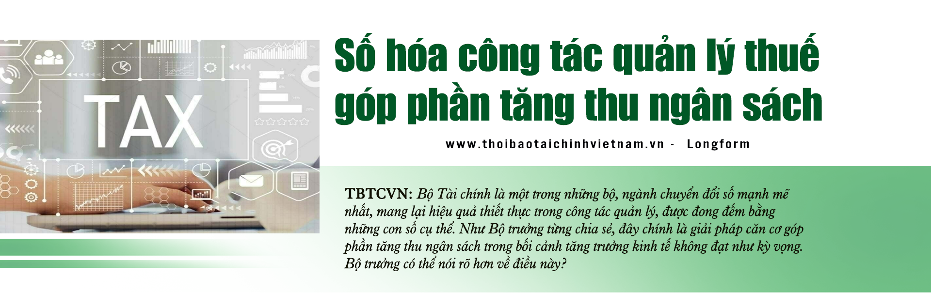 Bộ trưởng Bộ Tài chính Hồ Đức Phớc: Ngành Tài chính khẳng định vai trò rường cột của nền kinh tế