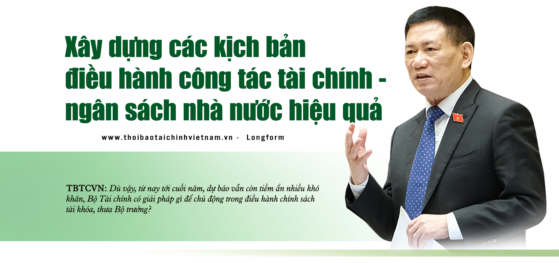 Bộ trưởng Bộ Tài chính Hồ Đức Phớc: Ngành Tài chính khẳng định vai trò rường cột của nền kinh tế