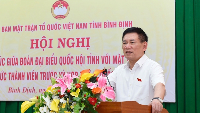 Phó Thủ tướng, Bộ trưởng Hồ Đức Phớc tiếp xúc cử tri tại Bình Định