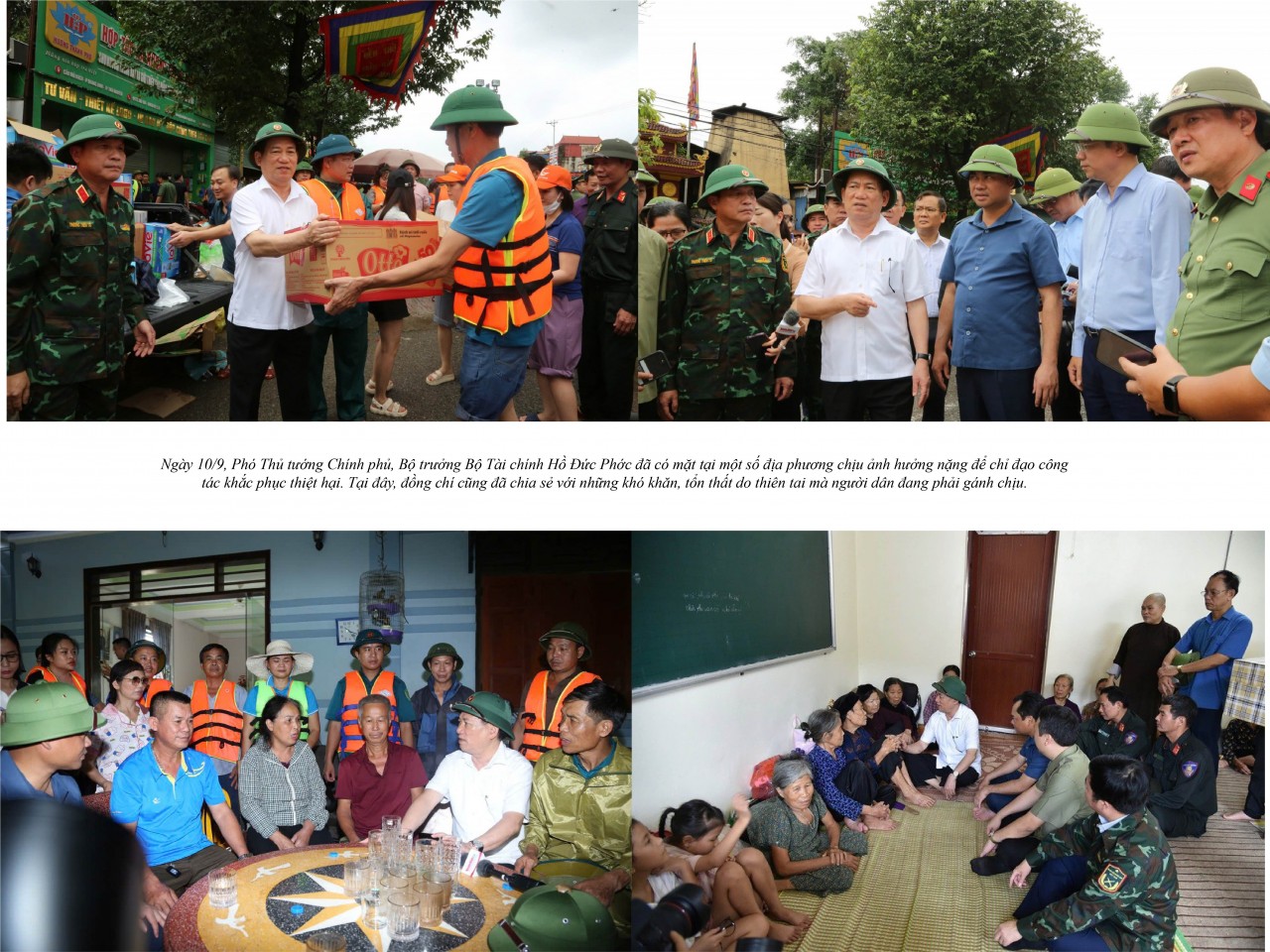 Ngành Tài chính tiên phong hỗ trợ khắc phục hậu quả và tái thiết sau bão lũ