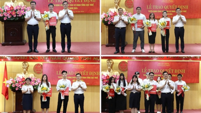 tong cuc thue tiep nhan trao quyet dinh tuyen dung 49 cong chuc moi