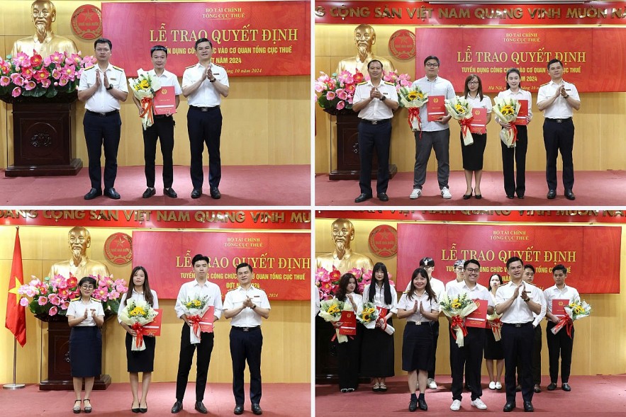 Tổng cục Thuế tiếp nhận, trao quyết định tuyển dụng 49 công chức mới