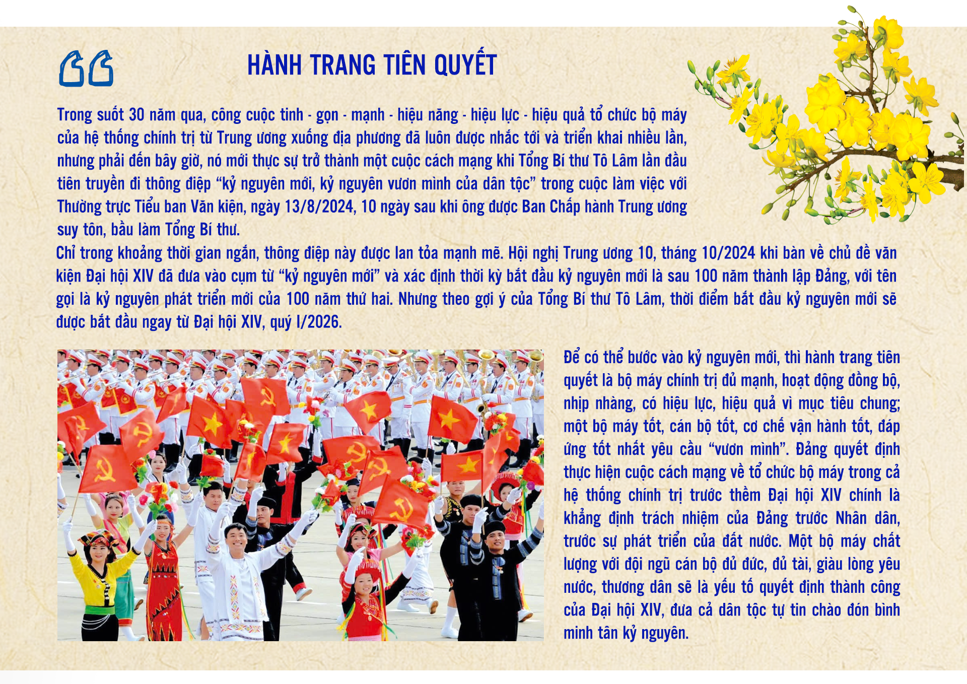 Rạng rỡ bình minh tân kỷ nguyên