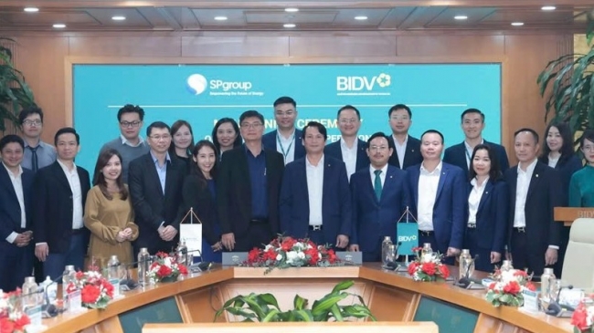 bidv va sp group hop tac vi muc tieu xanh