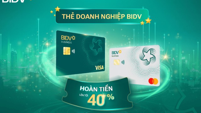 hoan tien len toi 40 cho chu the bidv business