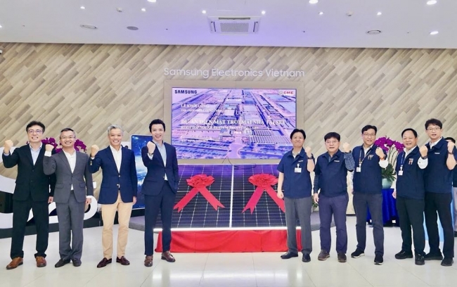Bắc Ninh: Samsung Electronics Việt Nam khởi công dự án năng lượng mặt trời áp mái