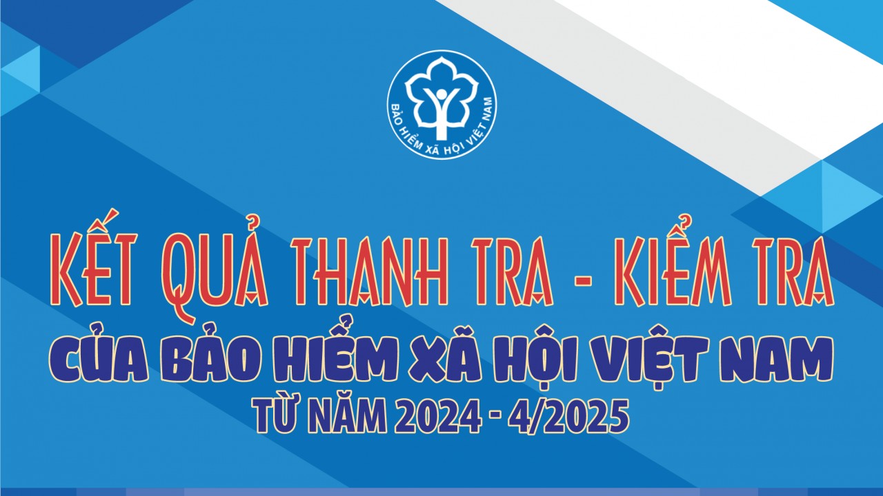 Infographics: Kết quả thanh tra - kiểm tra của Bảo hiểm xã hội Việt Nam từ năm 2024 - 4/2025