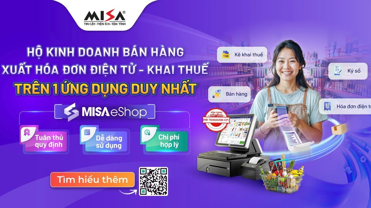 Chỉ với 1 phần mềm, hộ kinh doanh có thể quản lý bán hàng, xuất hóa đơn và kê khai thuế theo đúng quy định