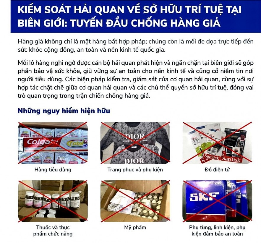 undefined Hải quan triển khai Chiến dịch tuyên truyền nâng cao nhận thức về sở hữu trí tuệ