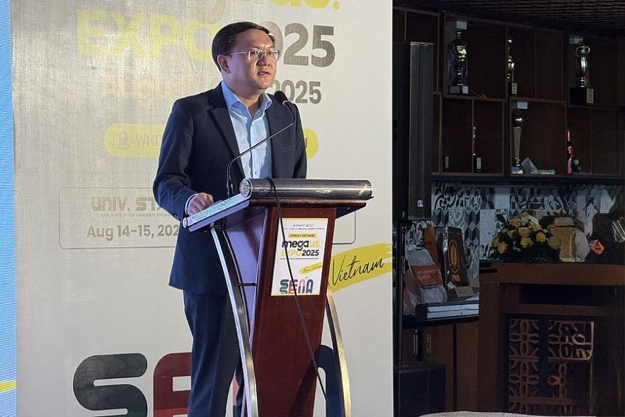 Giám đốc Sở Khoa học và Công nghệ TP. Hồ Chí Minh phát biểu tại sự kiện. Ảnh: Đỗ Doãn Giám đốc Sở Khoa học và Công nghệ TP. Hồ Chí Minh phát biểu tại sự kiện. Ảnh: Đỗ Doãn