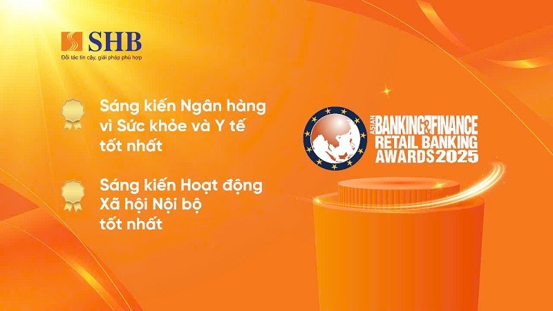 SHB nhận 4 giải thưởng lớn tại Asian Banking & Finance Awards 2025 SHB nhận 4 giải thưởng lớn tại Asian Banking & Finance Awards 2025