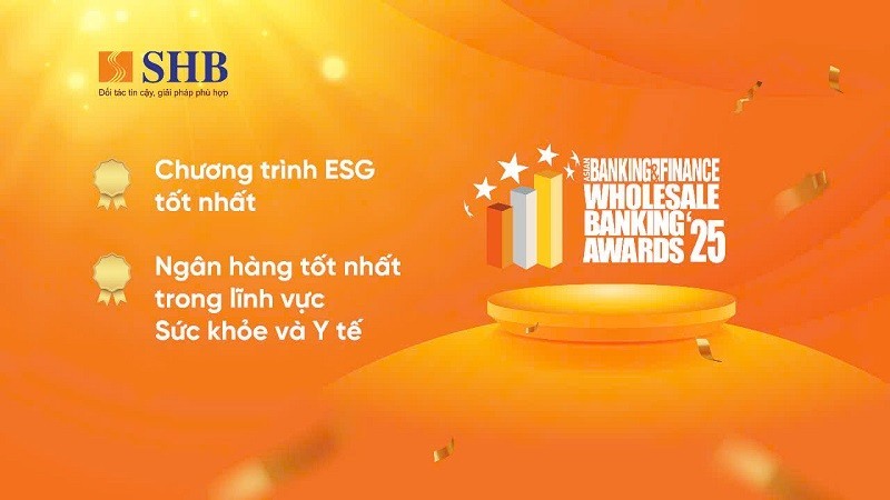 SHB nhận 4 giải thưởng lớn tại Asian Banking & Finance Awards 2025 SHB nhận 4 giải thưởng lớn tại Asian Banking & Finance Awards 2025