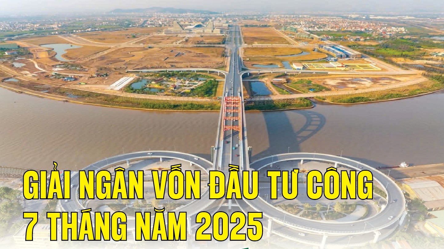 Infographics: Giải ngân vốn đầu tư công 7 tháng ước đạt hơn 388.301 tỷ đồng