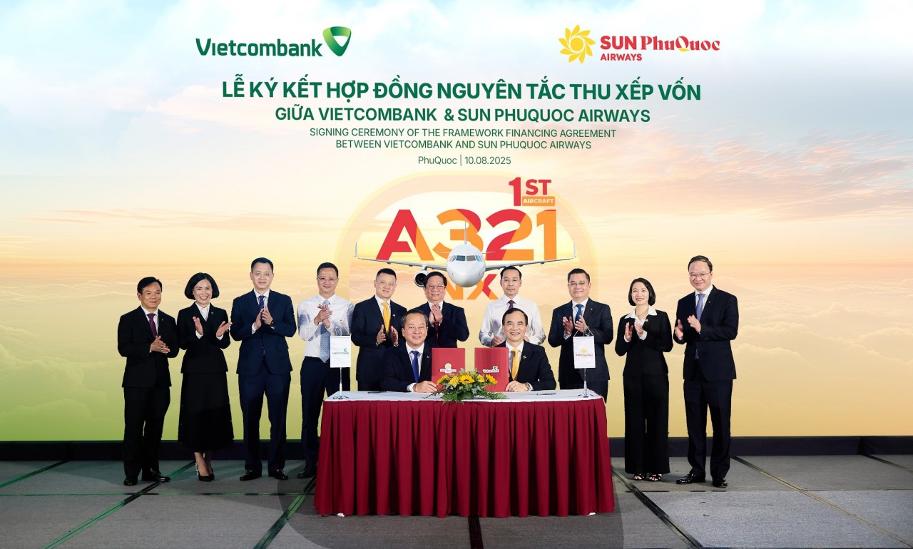 Sun PhuQuoc Airways ký kết Hợp đồng nguyên tắc thu xếp vốn với Vietcombank, xây dựng đội bay đẳng cấp, chuyên nghiệp