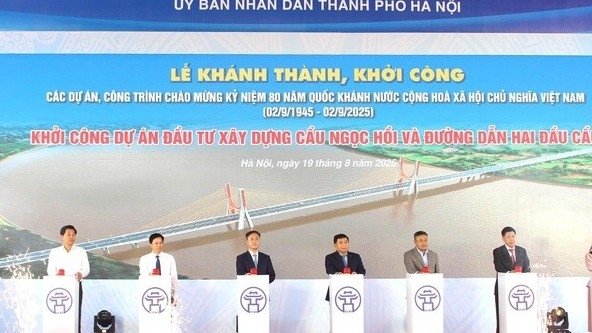 Hà Nội khởi công các công trình trọng điểm, thúc đẩy giải ngân đầu tư công