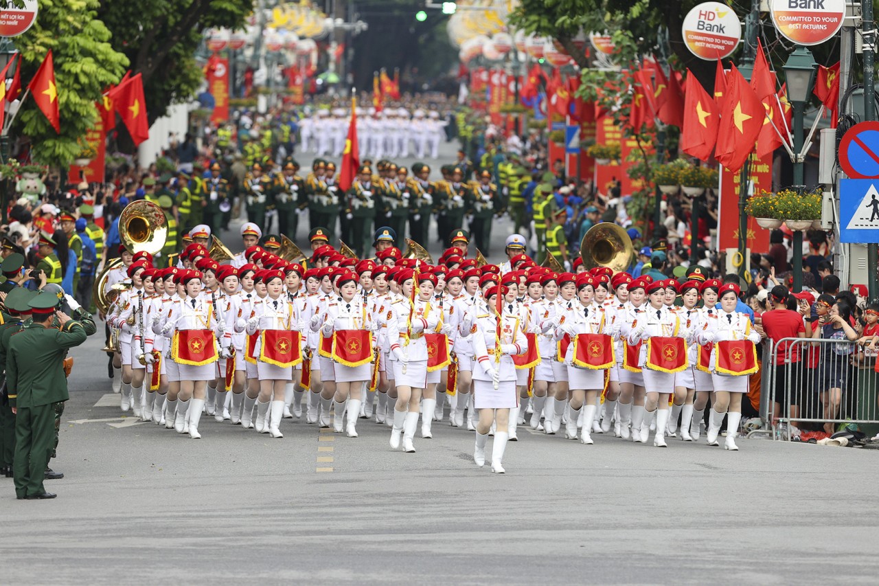 Tổng duyệt diễu binh, diễu hành A80 trong bầu không khí đẹp nao lòng Tổng duyệt diễu binh, diễu hành A80 trong bầu không khí đẹp nao lòng