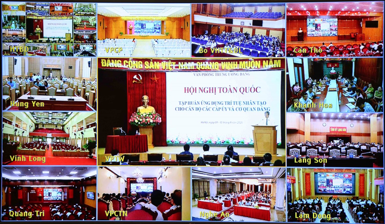 Cán bộ các cấp ủy và cơ quan Đảng Bộ Tài chính tham gia Hội nghị toàn quốc tập huấn ứng dụng trí tuệ nhân tạo