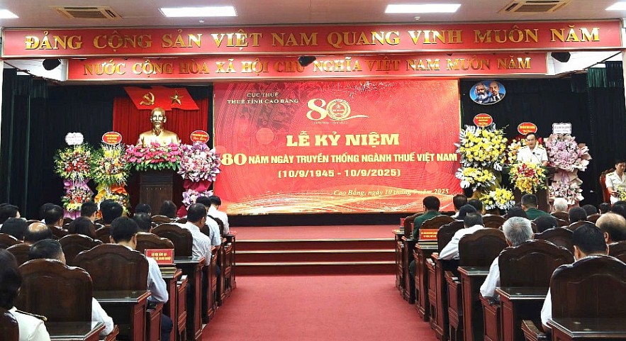 Thuế tỉnh Cao Bằng tổ chức lễ kỷ niệm 80 năm Ngày truyền thống ngành Thuế Việt Nam
