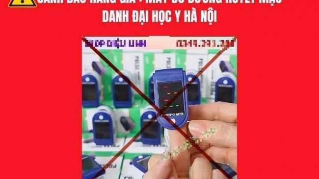 Mạo danh Bệnh viện Đại học Y Hà Nội quảng cáo máy đo đường huyết