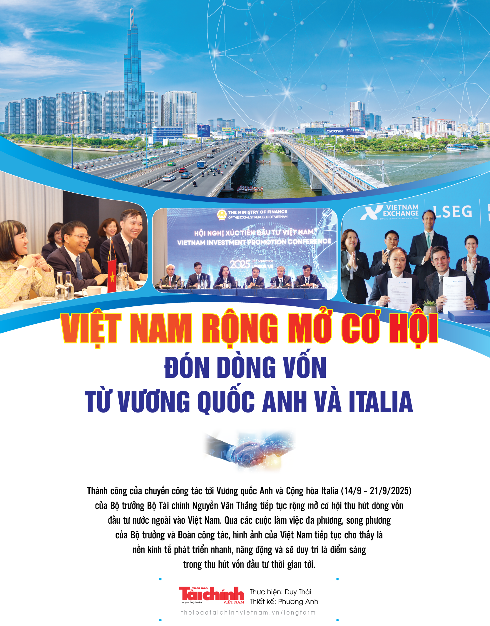 Việt Nam rộng mở cơ hội đón dòng vốn từ Vương quốc Anh và Italia
