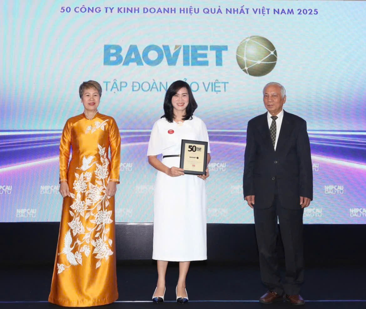 Bảo Việt: Top 50 Công ty kinh doanh hiệu quả nhất Việt Nam 2025 Bảo Việt: Top 50 Công ty kinh doanh hiệu quả nhất Việt Nam 2025