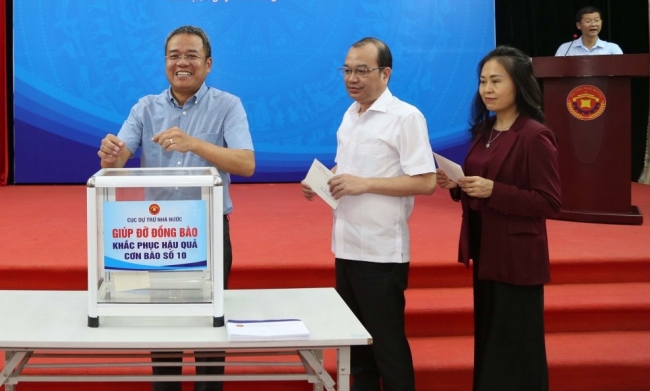 Cục Dự trữ Nhà nước phát động quyên góp ủng hộ đồng bào khắc phục hậu quả bão số 10