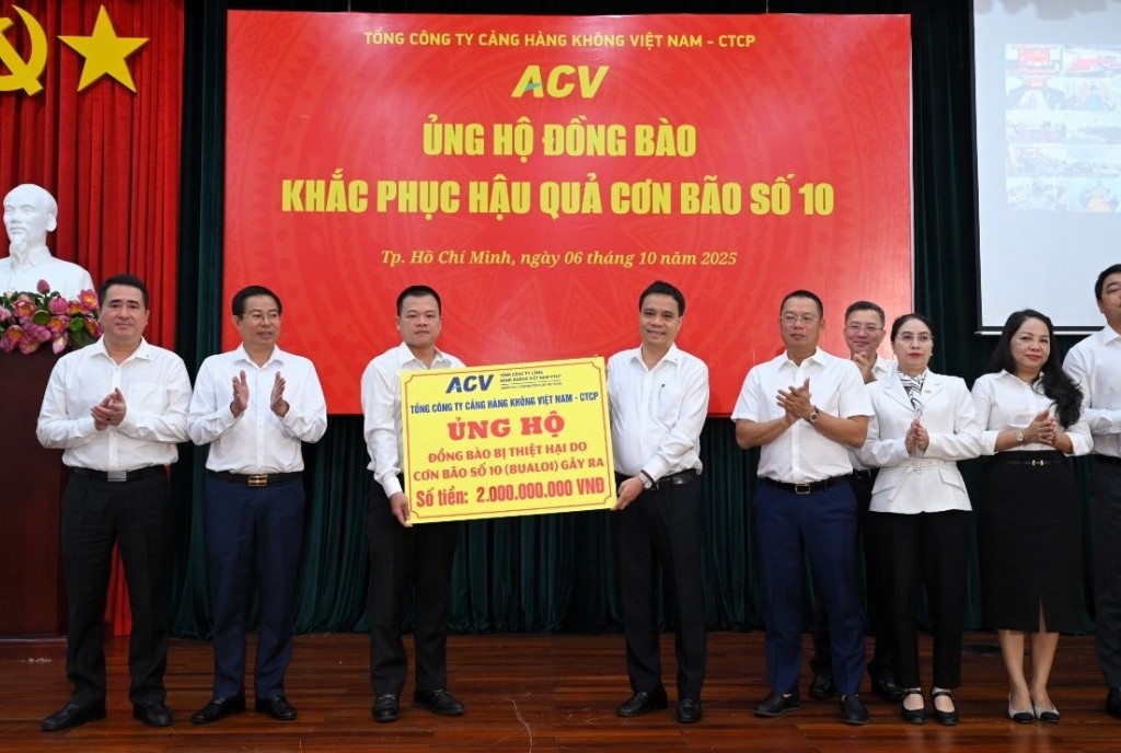 ACV phát động ủng hộ đồng bào bị thiệt hại do cơn bão số 10