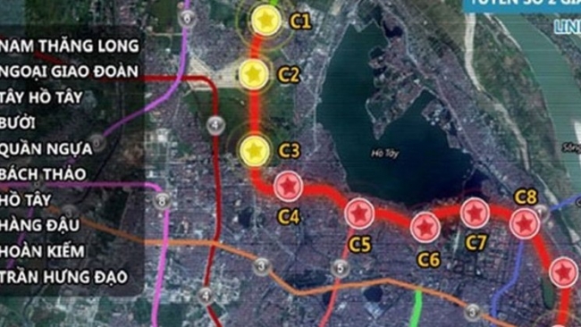 Hà Nội khởi công dự án đường sắt đô thị số 2, đoạn Nam Thăng Long - Trần Hưng Đạo