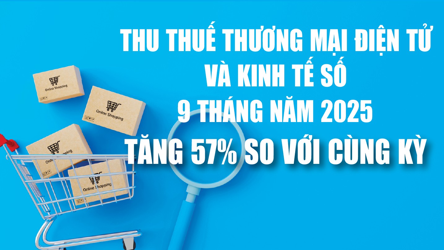 Infographics: Thu thuế thương mại điện tử và kinh tế số 9 tháng đạt 145.600 tỷ đồng