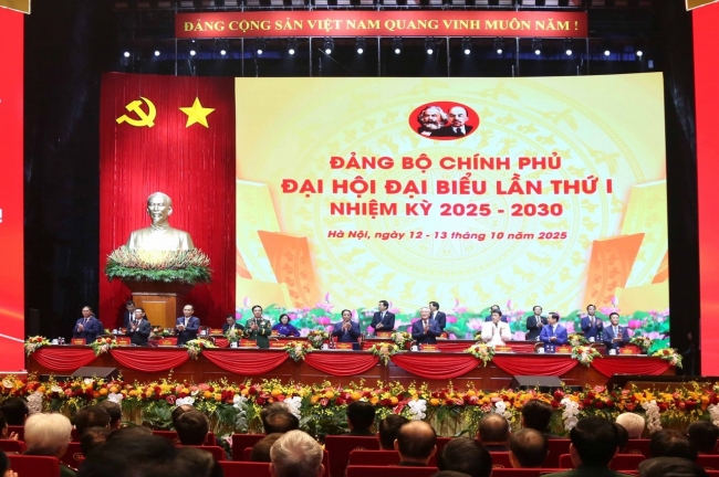 Khai mạc Đại hội đại biểu Đảng bộ Chính phủ lần thứ I, nhiệm kỳ 2025-2030