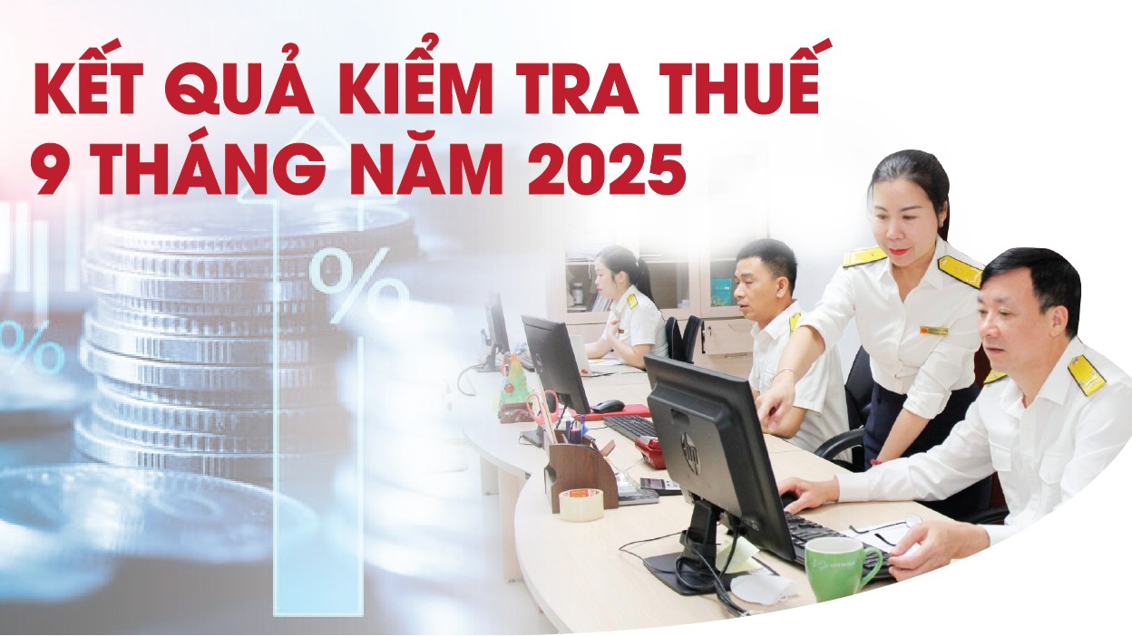 Infographics: Cơ quan Thuế thực hiện 39.236 cuộc kiểm tra trong 9 tháng năm 2025