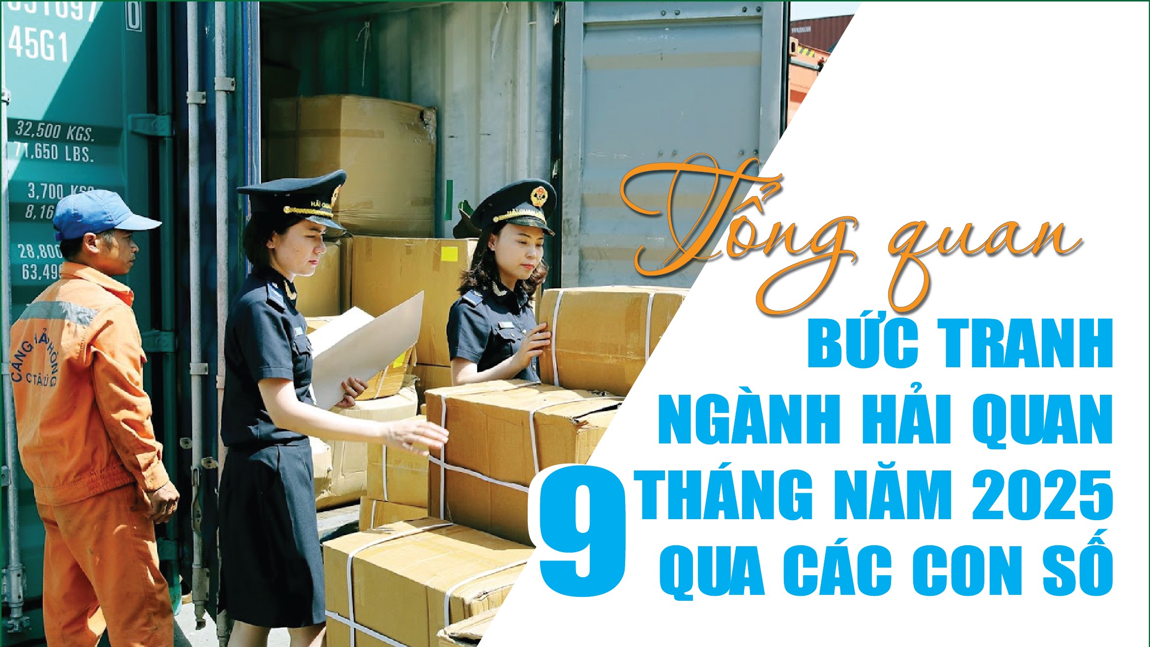 Infographics: Tổng quan bức tranh ngành Hải quan 9 tháng năm 2025 qua các con số