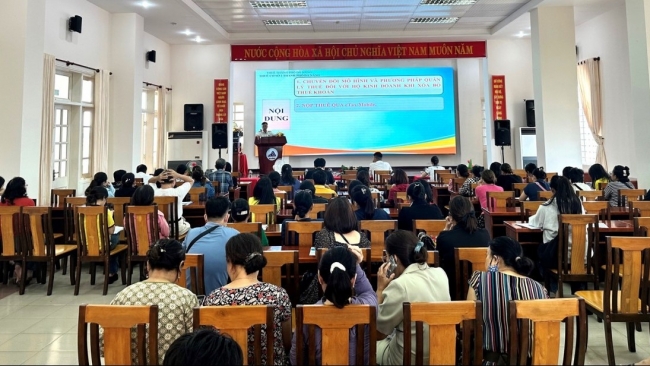 Thuế TP. Đà Nẵng: Thuế cơ sở 2 tập huấn các giải pháp thanh toán số và phổ biến chính sách mới