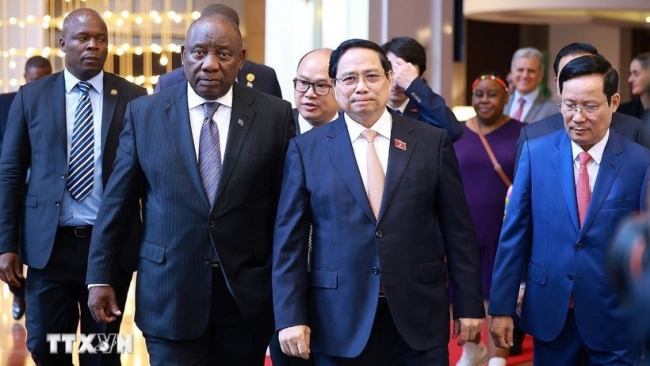 thu tuong cung tong thong nam phi du dien dan doanh nghiep viet nam nam phi