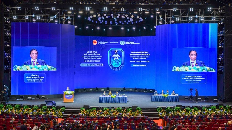 Thủ tướng kêu gọi các nước '5 đẩy mạnh' triển khai Công ước Hà Nội để "không ai bị bỏ lại phía sau trong kỷ nguyên số"