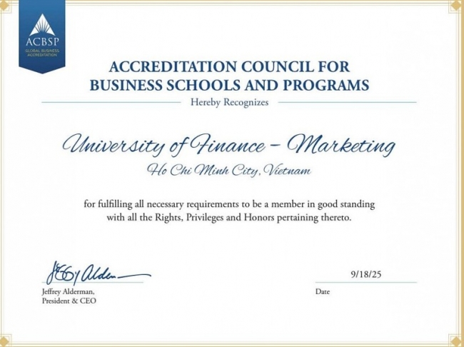 UFM Joins ACBSP: Advancing Global Standards in Business Education