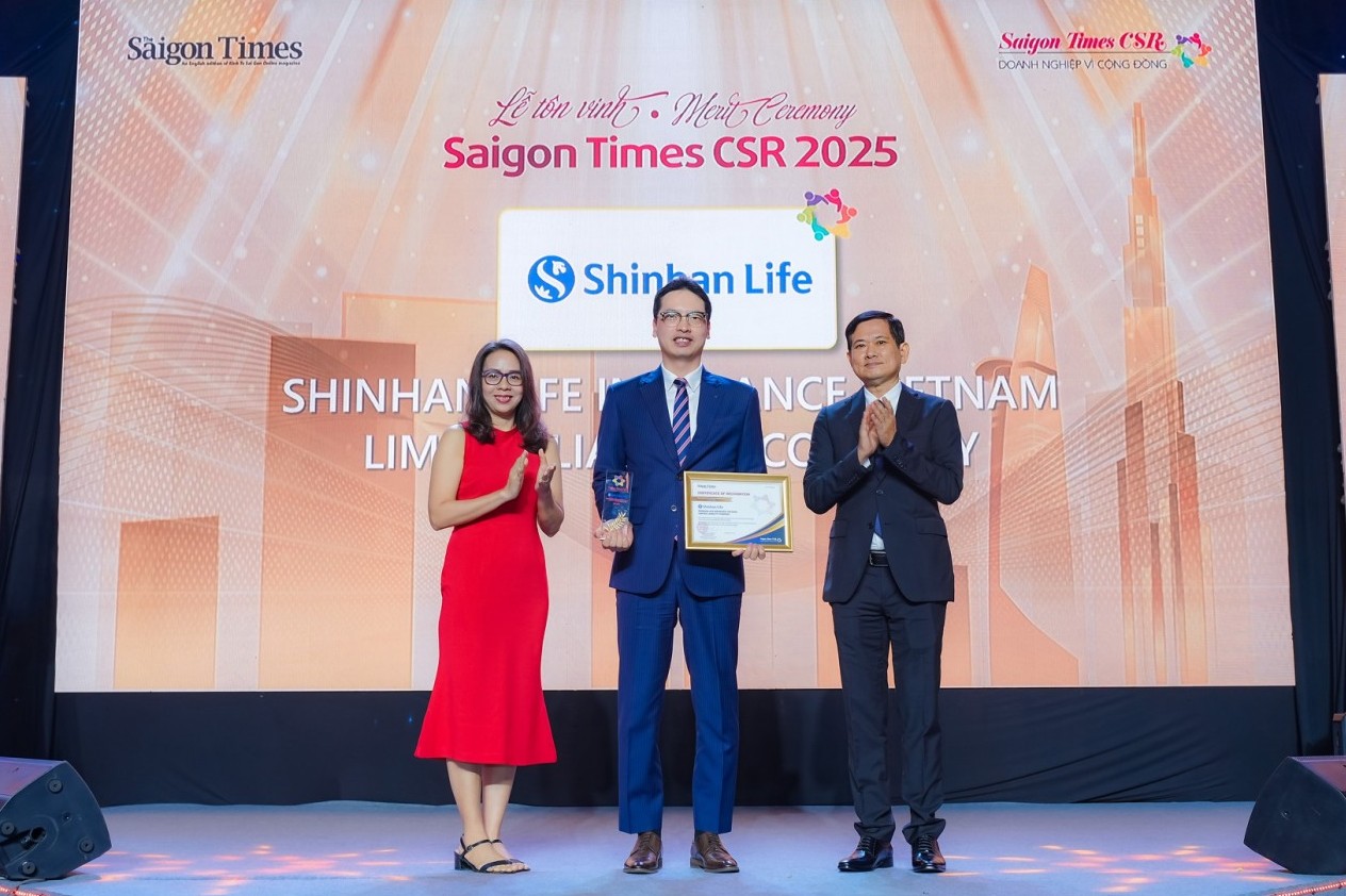 Shinhan Life Việt Nam nhận danh hiệu "Doanh nghiệp vì cộng đồng" năm thứ hai liên tiếp