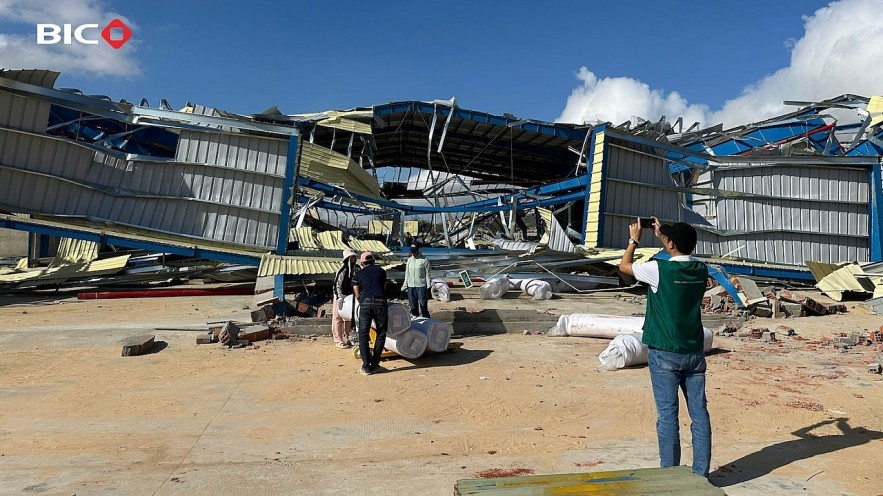 Bảo hiểm BIDV (BIC) tiếp nhận hơn 120 vụ tổn thất sau bão số 13, ước tính thiệt hại 69 tỷ đồng