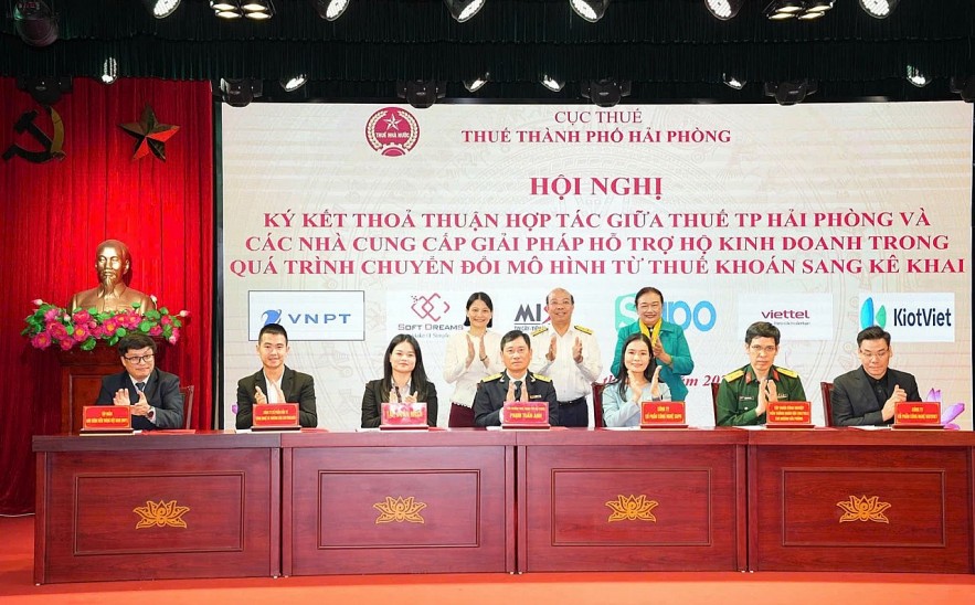 Thuế TP. Hải Phòng và các nhà cung cấp giải pháp đồng hành hỗ trợ hộ kinh doanh chuyển sang kê khai thuế